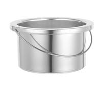 FRCOLOR Wax Warmer Replacement Inner Bowl Aluminum Melting Pot with Handle for Efficient Wax Heating Accessory for Hair Remover Machines Salons