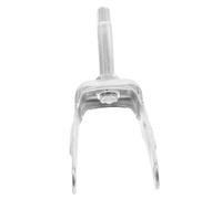 FRCOLOR Wheelchair Front Fork Replacement Steel Caster Drive Fork for Manual Electric Wheelchairs Easy Installation Versatile Fit Silver Finish