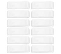 FRCOLOR White Ceramic Chopstick Holder Stable Support and Anti- Design 12pcs Pillow Shaped Chopsticks Rest for Restaurant Service and Kitchen Desktop