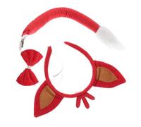 FRCOLOR Whote Fox Ears Headband Boys and Girls Foxy Costume Fox Headwear Animal Costume Headband for Adults Cosplay Accessory