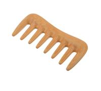 FRCOLOR Wide Toothed Boxwood Comb Wooden Hair Styling Tool for Women Men Curly Thick Wavy Straight Hair Portable Massage Comb