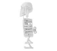 FRCOLOR Wind Up Dancing Skeleton Clockwork Skull for Halloween Party Favors Fun Childrens Design