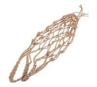 FRCOLOR Wine Bottle Mesh Carrier Jute Rope Macrame Net Tote Bag for Outdoor Picnics and Home Storage
