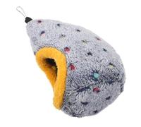 FRCOLOR Winter Warm Parakeet Nest House Hanging Egg-shaped Bird Bed for Cage Cozy Cotton Fleece Sleep Hut for Budgerigar Conure Cockatiel Washable