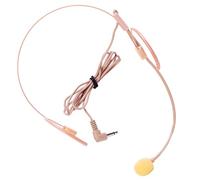 FRCOLOR Wired Headset Microphone for Singing, Small Head-mounted Mic Flesh Tone, Teacher Voice Amplifier Mic for Speaking and Performance