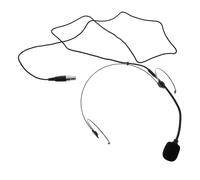 FRCOLOR Wired Headset Microphone for Speaking and Singing with High Sensitivity, Stable Connection, Black Plastic and Metal Design, for Noisy Environments and Stage Performances