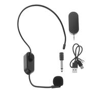 FRCOLOR Wireless Headset Microphone 2.4g Cordless Plastic Microphone for Teachers with Wireless Voice Amplifier Compatible with Computer and Mobile Phone for Classroom Speaking and Stage