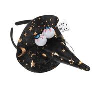 FRCOLOR Witch Hat Decorative Head Hoop for Halloween Cute Lace Hairband Scary Eyeball Cosplay Headdress for Women's Party