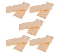 FRCOLOR Wood Blocks Pine Rectangular Boards 10Pcs Unfinished 4X10Cm for School Art Projects and DIY Crafts