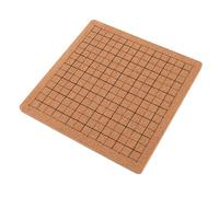 FRCOLOR Wood Board for Knotting Project with Checkered Pattern, Cork Macrame Board 20.3X20.3X1Cm for Crochet Blocking and Bracelet Crafting