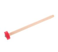 FRCOLOR Wood Gong Mallet Hardwood Handle, Medium Size Square round Head Percussion Hammer for Gong Instruments and Xylophone Accessories, Drum Mallet for Orchestra and Traditional Music