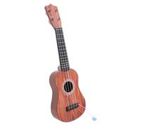 FRCOLOR Wood Grain Ukulele Musical Instrument for Beginners Realistic Play Guitar with Stringed Design Educational Music Gift for Boys