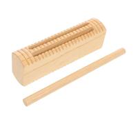 FRCOLOR Wood Percussion Block for Early Education Sturdy Wooden Rhythm Block with Stick Interactive Musical Instrument for Learning Safe Smooth Finish for Home School Kindergarten