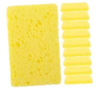 FRCOLOR Wood Pulp Cleaning Sponge 10pcs Set Reusable Household Dish Sponge Oil-Resistant for Daily Wok and Surface Cleaning