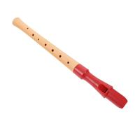 FRCOLOR Wood Soprano Recorder Instrument 8-hole Wooden Flute Easy-to-learn Design Accurate Tuning Support Classic Stylish Elegant Appearance for Music Class and Outdoor Events