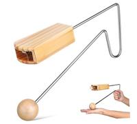 FRCOLOR Wood Vibraslap Percussion Instrument Durable Sturdy Build Easy to Play for Beginners Musicians Concert Stage Party Rhythm Enhancer
