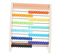 FRCOLOR Wooden Abacus Arithmetic Counting Beads Educational for Early Math Learning Tool for Students Enhancing Calculation Speed and Logical Thinking