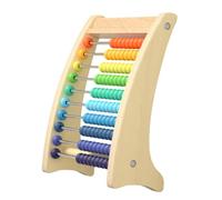 FRCOLOR Wooden Abacus for Math Learning Arithmetic Calculation Rack Montessori Educational for Enhances Calculation Speed Hand-eye Coordination and Cognitive Skills Birthday Gift for Boys