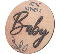 FRCOLOR Wooden Birth Announcement Sign Newborn Cards Personalised Gifts for Hospital Home Arrival Decor Natural Wood Material Nursery Decor for Boy Girl