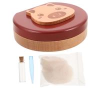 FRCOLOR Wooden Boy Girl's Tooth Collection Box Keepsake Box for Boys and Girls Tooth Saver for Lost Storage and Girls