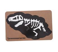 FRCOLOR Wooden Dinosaur Fossil Bone Puzzle Educational Skeleton Jigsaw for Years Fine Motor Skill Development Interactive Dinosaur Cognition Plaything