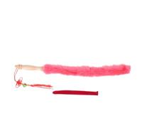 FRCOLOR Wooden Guzheng Cleaning Brush with Ergonomic Handle Soft Rabbit Hair Dulcimer Instrument Cleaner Portable Anti-collision Design for Safe Dust Removal and Surface Care