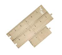 FRCOLOR Wooden Height Ruler Growth Chart Adhesive Wall-mounted Measuring Ruler for Nursery Space-saving Design for Recording Development From