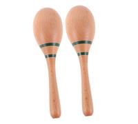 FRCOLOR Wooden Maracas for Kindergarten Rhythm Training Safe Handheld Percussion Instrument Sensory Development Music Shaker for Early Education and Performance Enhancement