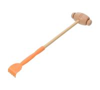 FRCOLOR Wooden Massage Back Scratcher Hand Held Massage Hammer for Body Care Long Back Scratcher Tool Comfortable Handle for Daily Use and Relief