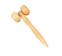 FRCOLOR Wooden Massage Muscle Roller Stick Hand Massager Wooden Massage Stick Wooden Massager Wooden Massage Roller Wooden Face Tool Wooden Surface Scroll Wheel Bamboo