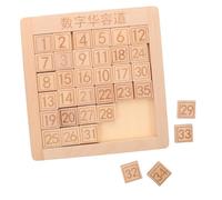 FRCOLOR Wooden Number Slide Puzzle Safe Sliding Blocks Brain Teaser Game for Math Logic Development Educational Puzzle Builder for S Thinking Skills Family Fun Party Favors