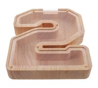 FRCOLOR Wooden Piggy Bank for Multi-functional Money Saving Box with Figure Shaped Design, Strong and Practical Wood Coin Bank for Daily Savings Coins and Cash, Table Decor