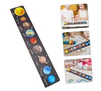 FRCOLOR Wooden Planets Puzzle for Interactive Solar System Matching Board Cognitive Learning Plaything for Early Education Enhances Logic and Motor Skills Educational Game