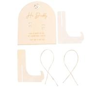 FRCOLOR Wooden Pregnancy Test Keepsake Plaque Carefully Carved with Stand, Beige Colour, Resistant to Deformation Unique Design for Announcement for Home and Office Decoration
