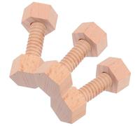 FRCOLOR Wooden Screw and Nut Creative Construction for Sturdy Wood Material Enhances Hand-eye Coordination and Spatial Imagination for Frequent Assembly Play