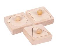 FRCOLOR Wooden Shape Matching Educational Geometrical Sorting Blocks Montessori Interactive Puzzle Enhances Hand Eye Coordination Cognitive Development Fine Motor Skills