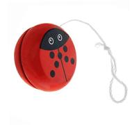 FRCOLOR Wooden Yo Yo for Smooth Handheld Insect Plaything Red Enhances Hand Eye Coordination and Physical Skills Educational Early Learning for Boys