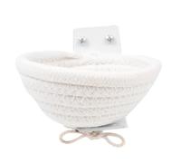 FRCOLOR Woven Cotton Rope Bird Nest Breeding Box Large Cage Hanging Nest Suitable for Canaries and Small Birds in Indoor and Outdoor Birdcages