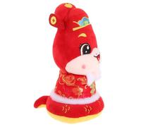 FRCOLOR Year Snake Plush Soft Cuddly Animal Festive Lunar Year Decoration Lucky Snake Doll for Home Celebration
