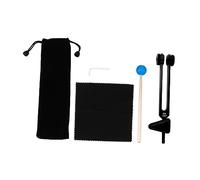 FRCOLOR Yoga Tuning Fork Om for Sound Healing Vibration Therapy Tools Carrying Bag and Mallet for Yoga Practice Random Color