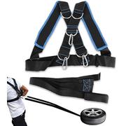 Frdhee Harness Band, Sled Pulling Belt Speed Strength Training Harness with Resistance Band Adjustable Shoulder Belt for Pulling Sled and Workouts