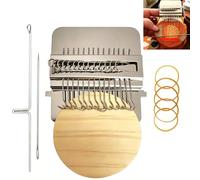 Frdhee Small Weaving Loom for Mending, Darning Loom Speedweve Type Weave Tool Small Weaving Loom Machine Patchmaker Loom Art Mending Loom Kit (14 Hooks)