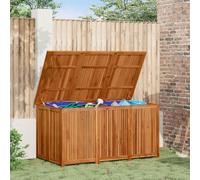 Frdhee Tool Box Chest Outside Deck Chest,Garden Storage Box 150x80x75 cm Solid Wood Acacia,Use for Parcels,Cushions,Tools,Logs,Easy to Maintain