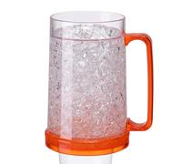 Frdun Double Wall Plastic Freezer Beer Mugs, Chiller Frosty Maker Cups, Ice Freezer Cups, Beer Soda Cola Froze Ice Mugs for Iced Drinks Fresh Juice
