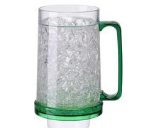 Frdun Double Wall Plastic Freezer Beer Mugs, Chiller Frosty Maker Cups, Ice Freezer Cups, Beer Soda Cola Froze Ice Mugs for Iced Drinks Fresh Juice