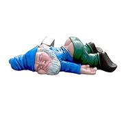 Frdun Drunk Gnome Dwarf Statue, Creative Funny Desktop Ornaments Bright Color Matching Party Festive Room Decoration