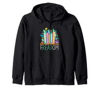 FREADOM Banned Books Freedom Zip Hoodie