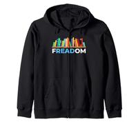 FREADOM Celebrate Book Freedom & Banned Books Awareness Zip Hoodie