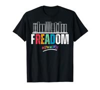 fREADom - I Read Banned Books - LGBTQ Reader Pride Librarian T-Shirt