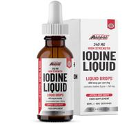 Freak Athletics Iodine Liquid Drops - Vegan - High Strength 600mcg per Serving - 400 Servings - 240,000mcg per 60ml Dropper Bottle - Liquid Iodine Solution for Fast Absorption - Made in UK